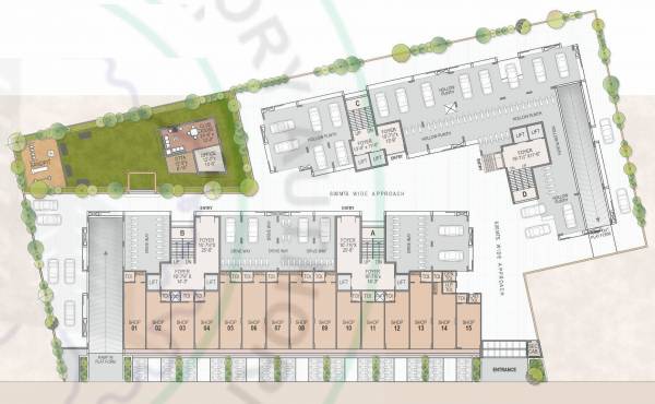  saket-vihar Block A,B,C,D Cluster Plan For Ground Floor