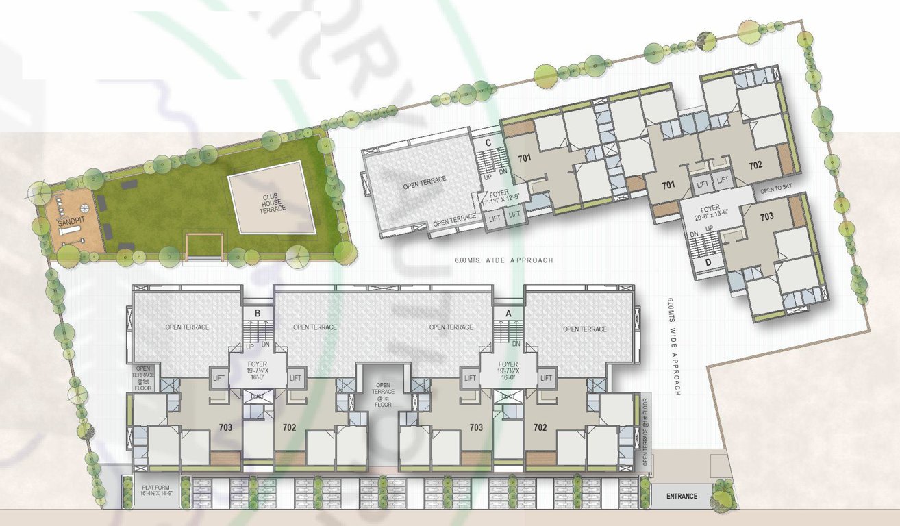 saket vihar Block A,B,C,D Cluster Plan From 2nd To 7th Floor