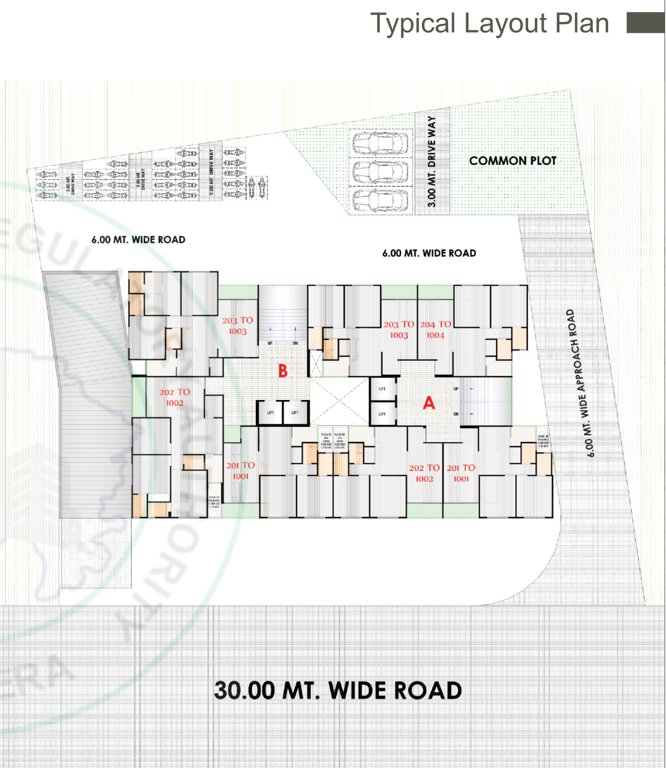  highland sky A + B Typical Cluster Plan