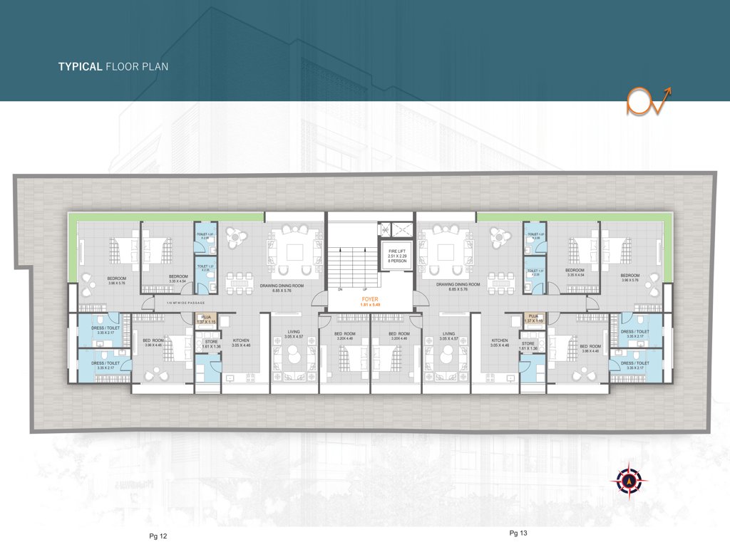  prabhuvan 5 Prabhuvan 5 Cluster Plan from 1st to 5th Floor