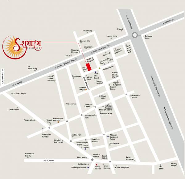  shubharambh-residency Location Plan