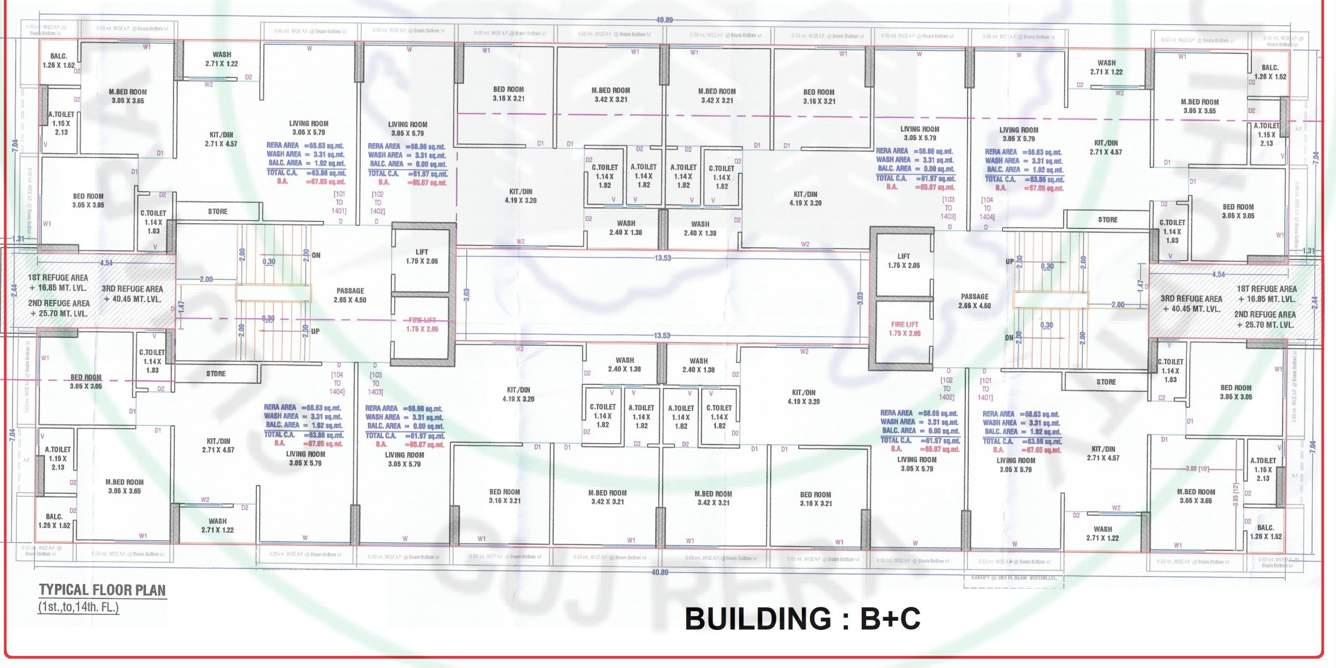  silent sky B + C Typical Cluster Plan
