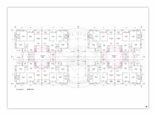  aqua-forte Block A  And Block D Cluster Plan for 1st Floor