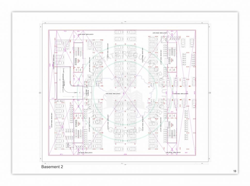  aqua forte Block A To Block D Basement  Cluster Plan
