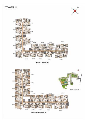  hola-chennai Tower N Cluster Plan from ground to 1st Floor