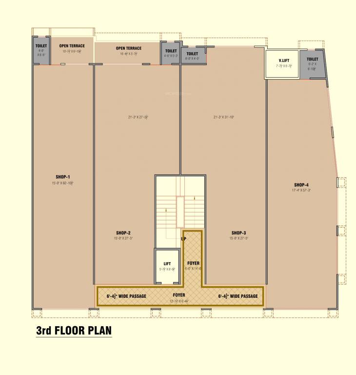  arcade Arcade Cluster Plan for 3rd Floor