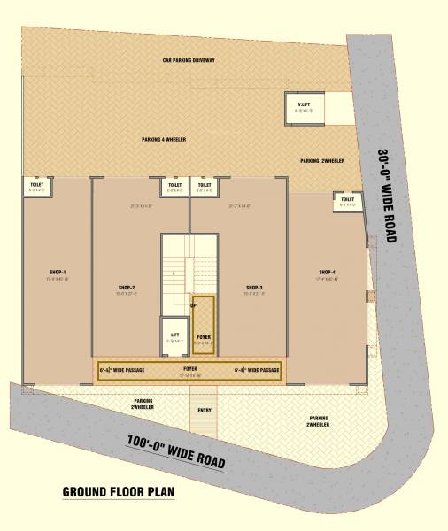  arcade Arcade Ground Floor Cluster Plan