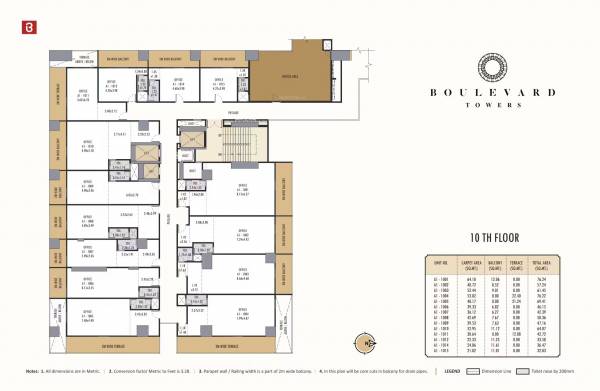  boulevard-tower-a1 Tower A1 Cluster Plan for 10th Floor