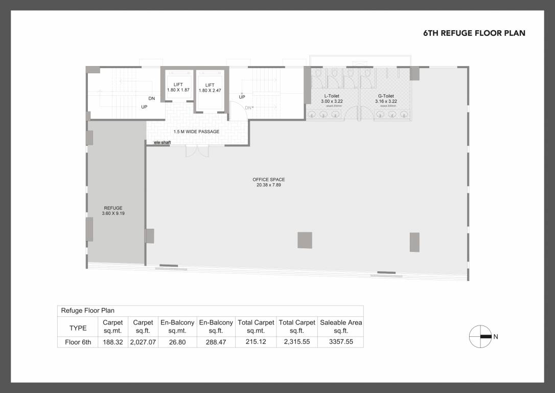  bzone shivajinagar Bzone Shivajinagar Cluster Plan for 6th Floor