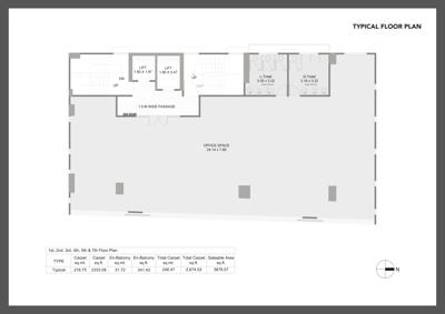  bzone-shivajinagar Bzone Shivajinagar Cluster Plan from 1st to 7th Floor
