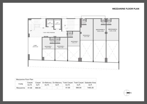  bzone-shivajinagar Bzone Shivajinagar Mezzanine Cluster Plan