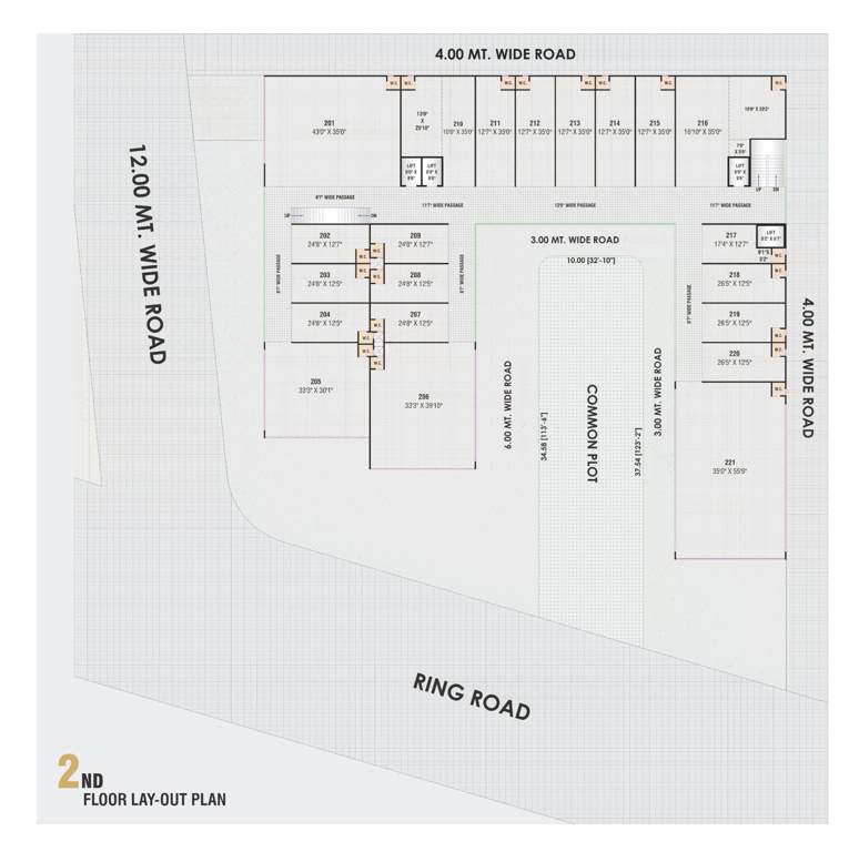  kohinoor business hub Kohinoor Business Hub Cluster Plan for 2nd Floor