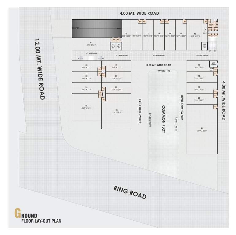  kohinoor business hub Kohinoor Business Hub Ground Floor Cluster Plan