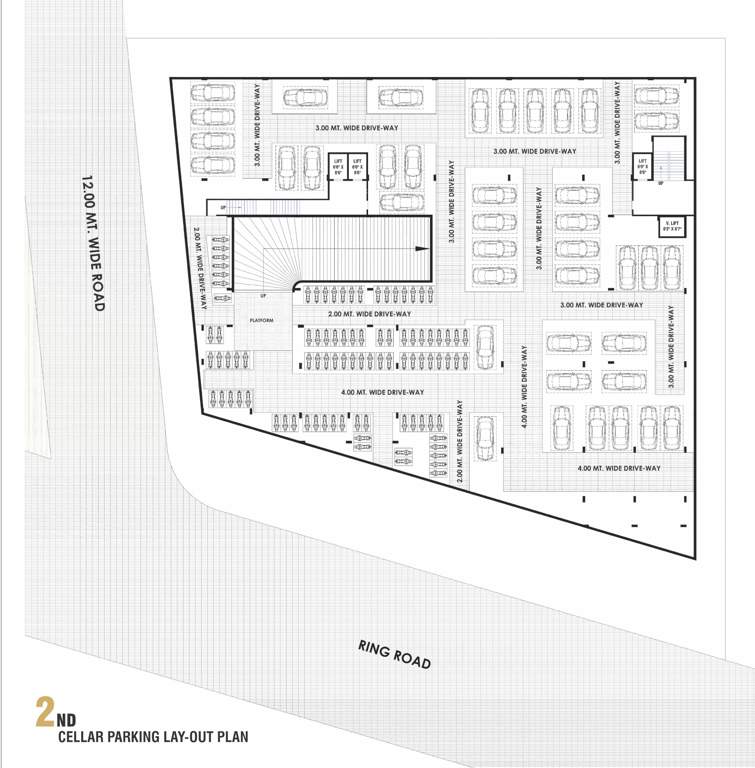  kohinoor business hub Kohinoor Business Hub Stilt 2 Floor Cluster Plan