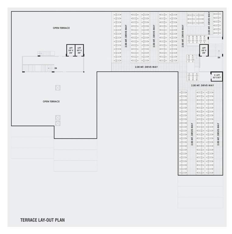  kohinoor business hub Kohinoor Business Hub Terrace Floor Cluster Plan