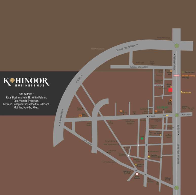  kohinoor business hub Location Plan