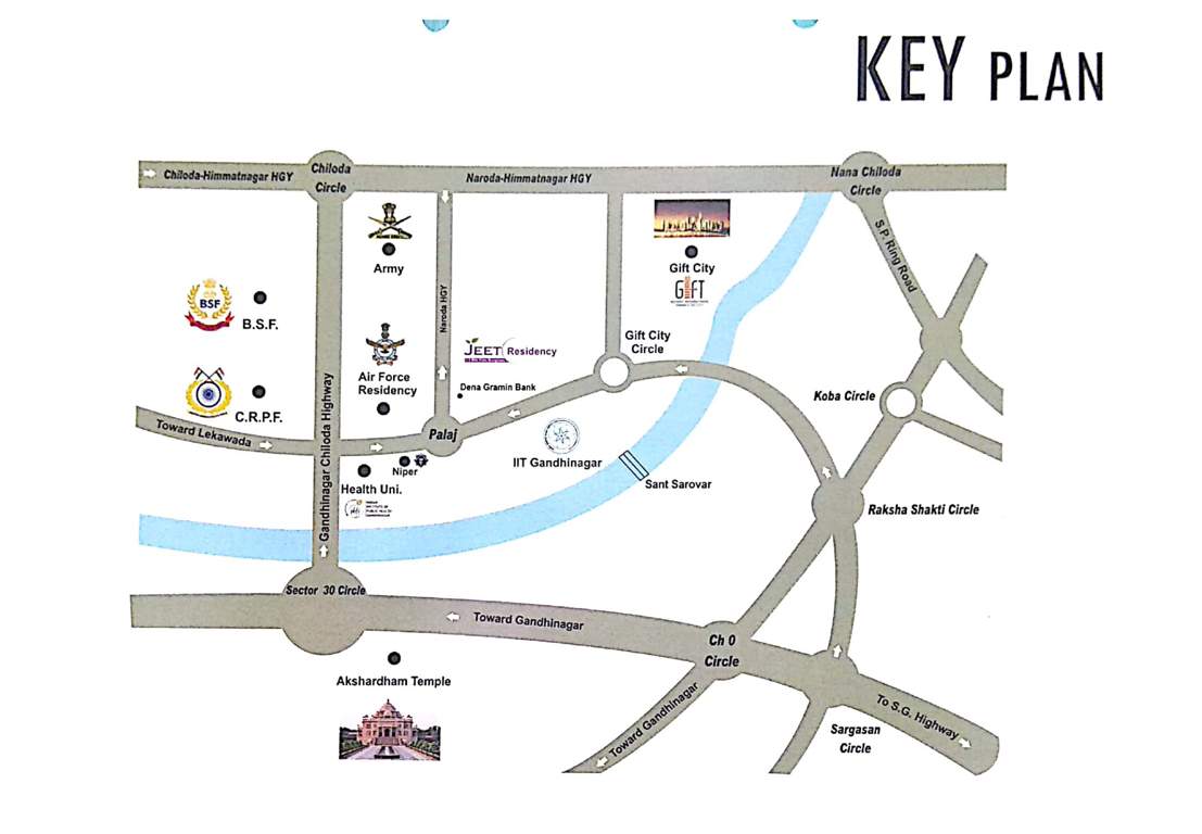  jeet residency Location Plan