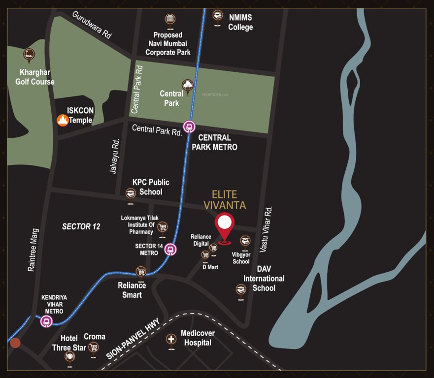  elite vivanta Location Plan