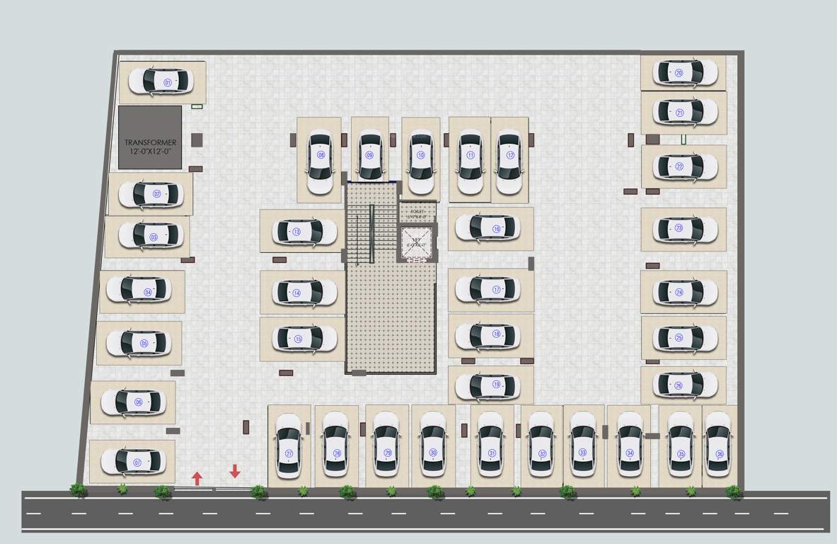  puja heights Puja Heights Cluster Plan for ground Floor