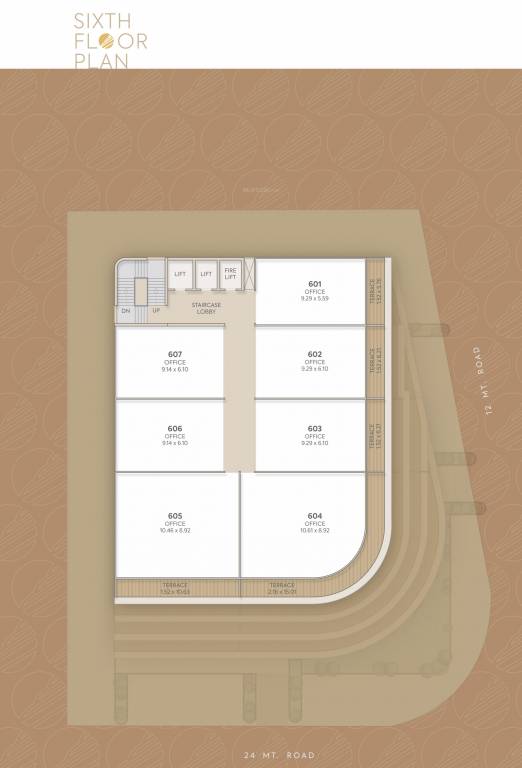  one One Cluster Plan for 6th Floor