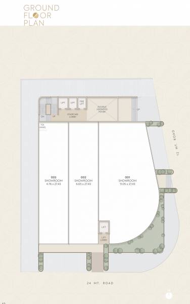  one One Ground Floor Cluster Plan