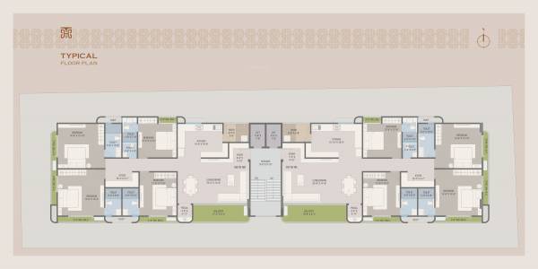  tirth-harmony Tirth Harmony Cluster Plan for Typical Floor
