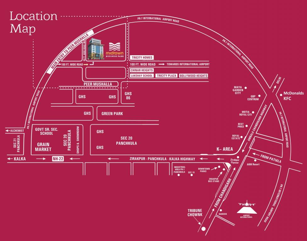  midtown business park Location Plan