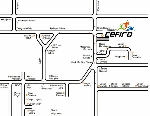  gagan-cefiro-phase-4 Location Plan