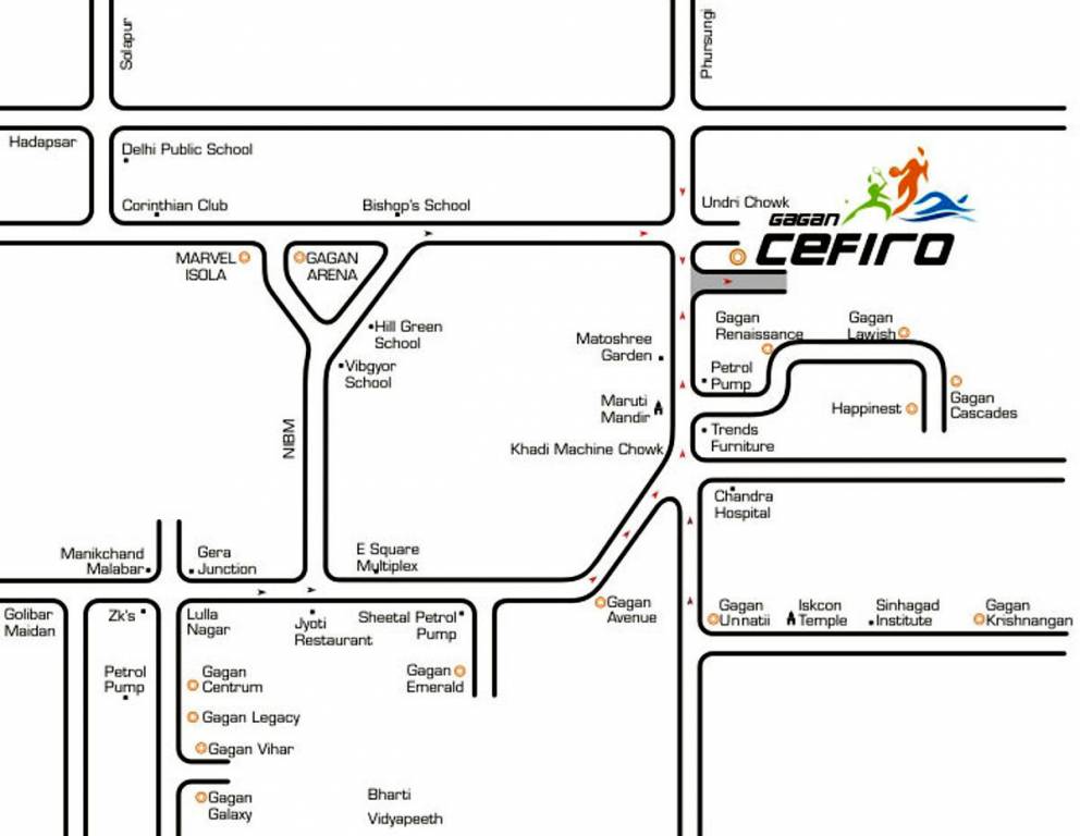  gagan cefiro phase 4 Location Plan