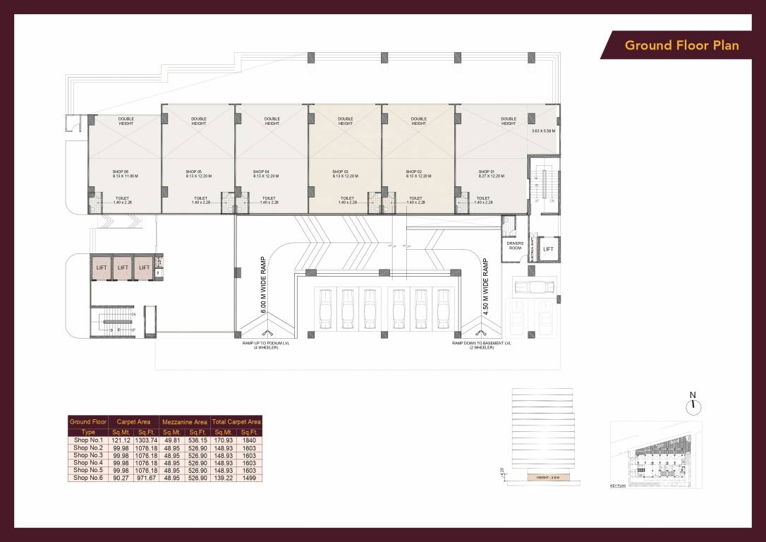 world tower phase 1 Tower 1, Tower 2 And Tower 3 Cluster Plan for ground Floor