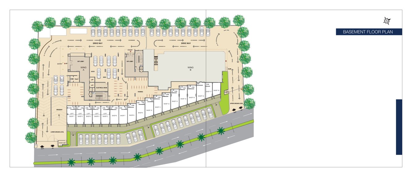  park plaza wing a Wing A And B Cluster Plan for Basement Floor