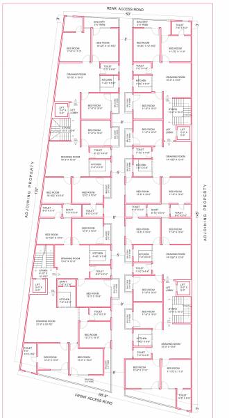  luxury-homes Luxury Homes Typical Floor Cluster Plan
