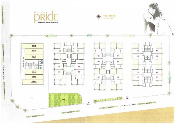 Block D Cluster Plan for 1st Floor savani-prayosha-pride Block D Cluster Plan for 1st Floor