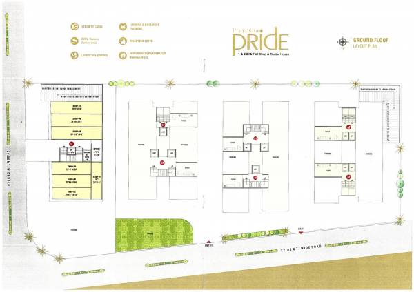 Block D Cluster Plan for ground Floor savani-prayosha-pride Block D Cluster Plan for ground Floor