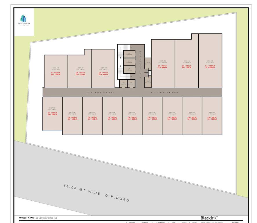  de ventura textile hub DE Ventura Textile Hub Cluster Plan from 1st to 2nd Floor