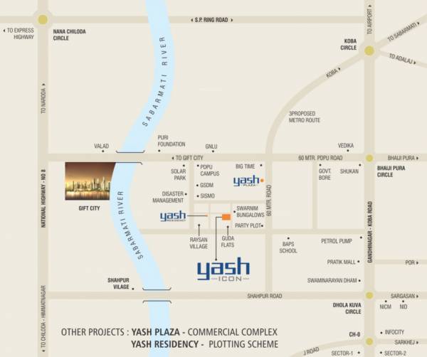  riddhi-yash-icon Location Plan