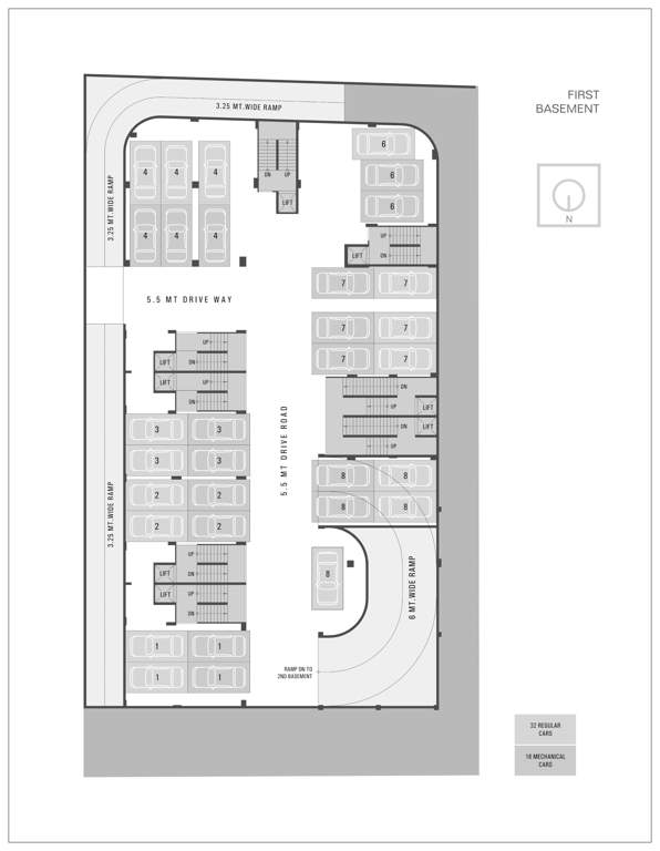  eight Eight Basement 1 Floor Cluster Plan