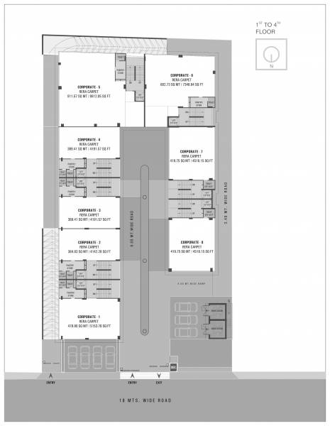  eight Eight Cluster Plan from 1st to 4th Floor