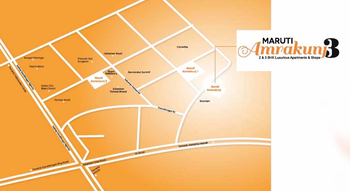  bhanushri maruti amrakunj 3 Location Plan