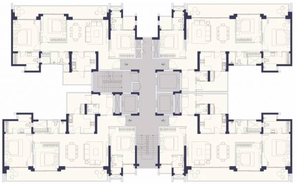 Cluster Plan Tower A For Typical Floor Plan parq Cluster Plan Tower A For Typical Floor Plan