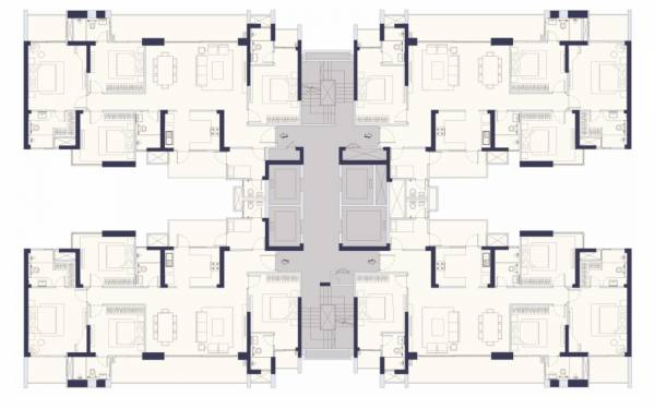 Cluster Plan Tower D For Typical Floor Plan parq Cluster Plan Tower D For Typical Floor Plan