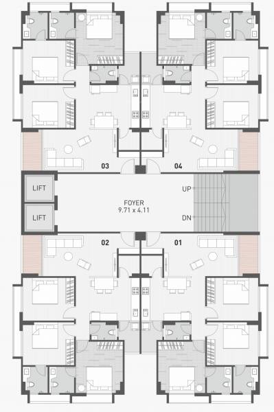  coin Coin Cluster Plan For Typical Floor Plan