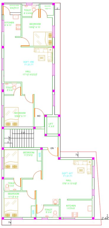  prime home phase 3 Prime Home Phase 3 Cluster Plan From 1st To 3rd Floor