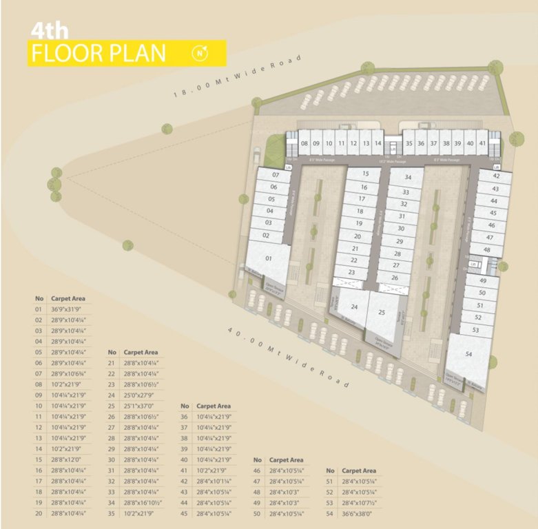 siddharth magnum plus 1 Cluster Plan For 4th Floor