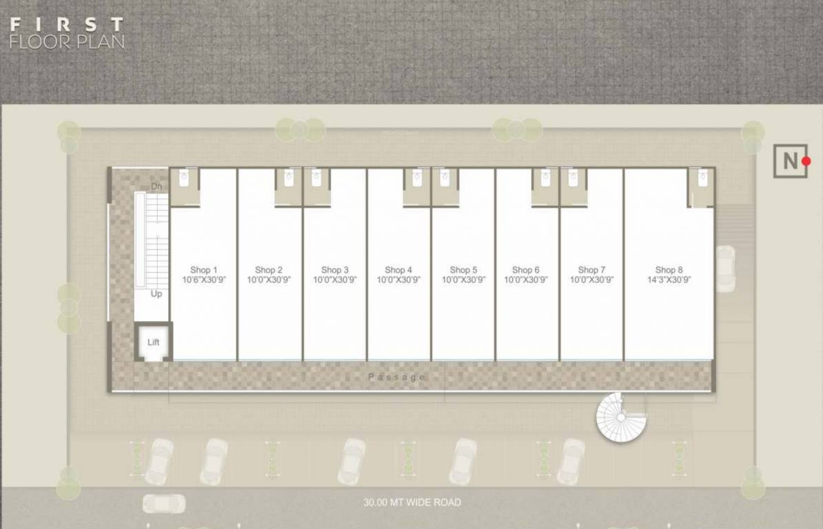 elite square 1 Cluster Plan For 1st Floor