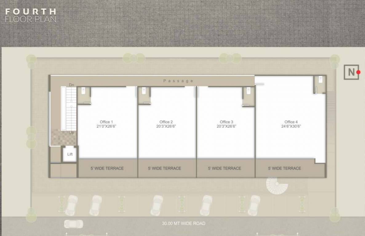 elite square 1 Cluster Plan For 4th Floor