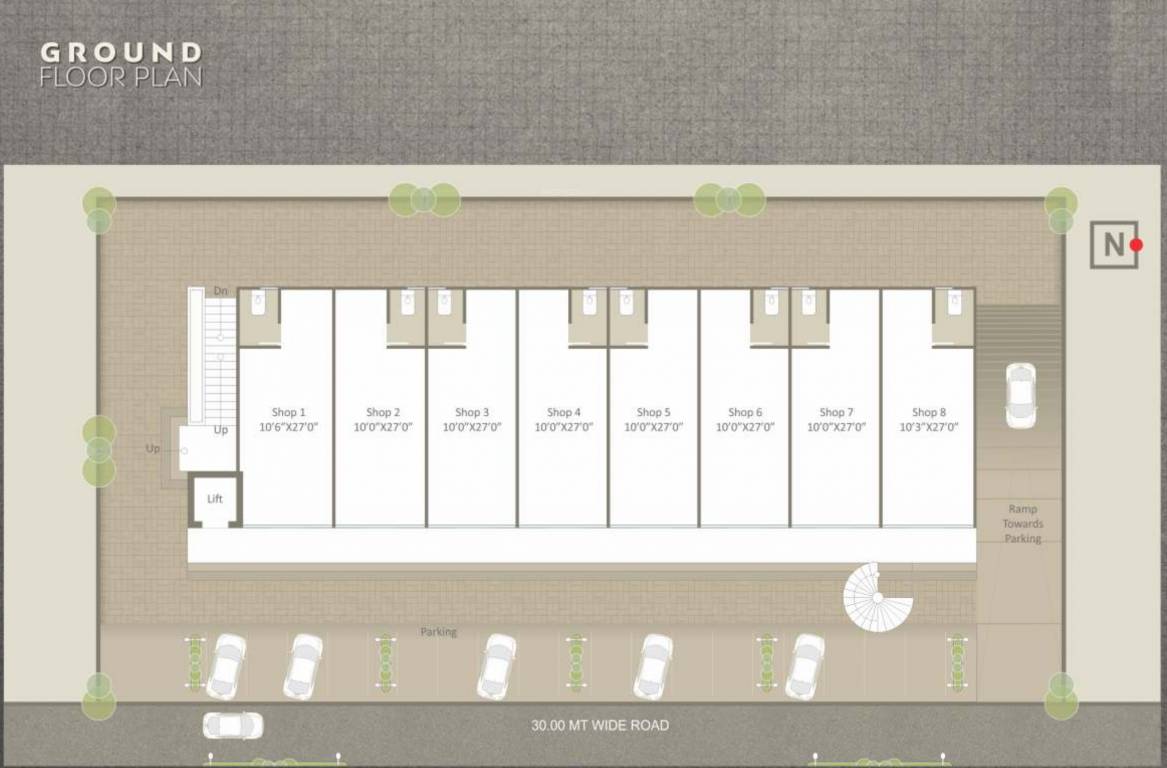 elite square 1 Cluster Plan For Ground Floor