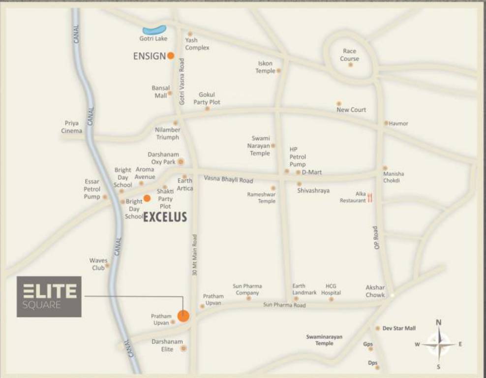 elite square Location Plan