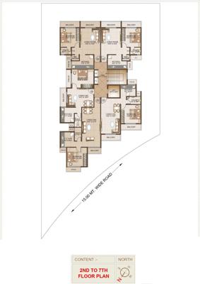  vista Vista Cluster Plan from 2nd to 7th Floor