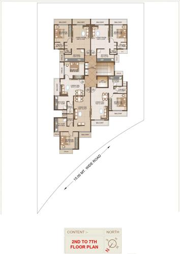  vista Vista Cluster Plan from 2nd to 7th Floor